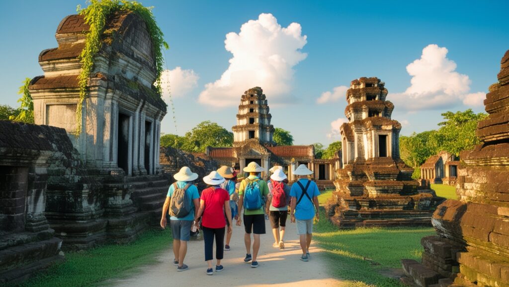 A breathtaking view of Halong Bay with limestone islands and emerald waters during a cruise in Vietnam. Ultimate 7-Day Vietnam Itinerary: Must-See Attractions & Travel Tips
